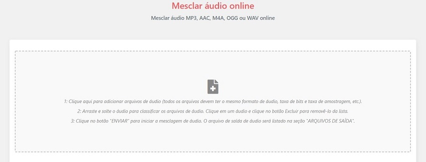 CDKM - Mesclar áudio online