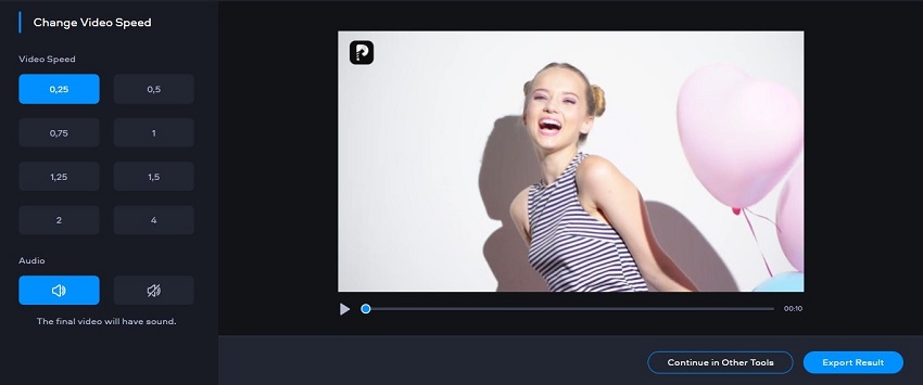 desacelerar video online com fastreel