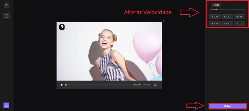 salvar arquivo depois de acelerar video online