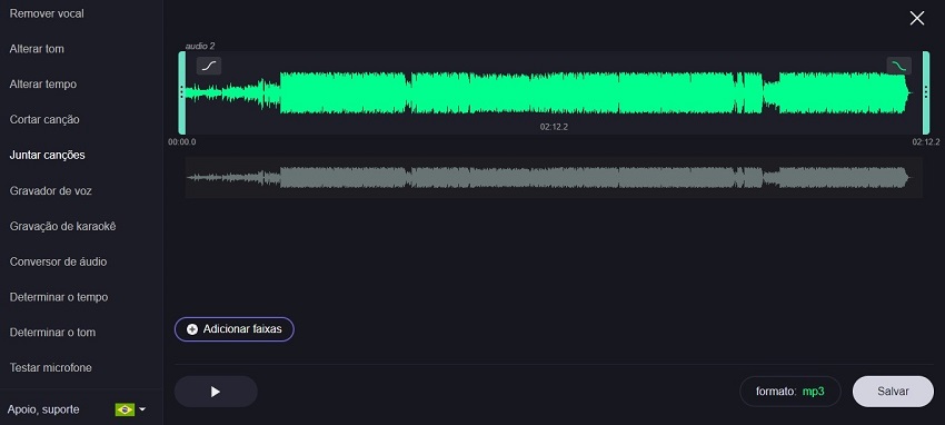 VocalRemover - Juntar Canções