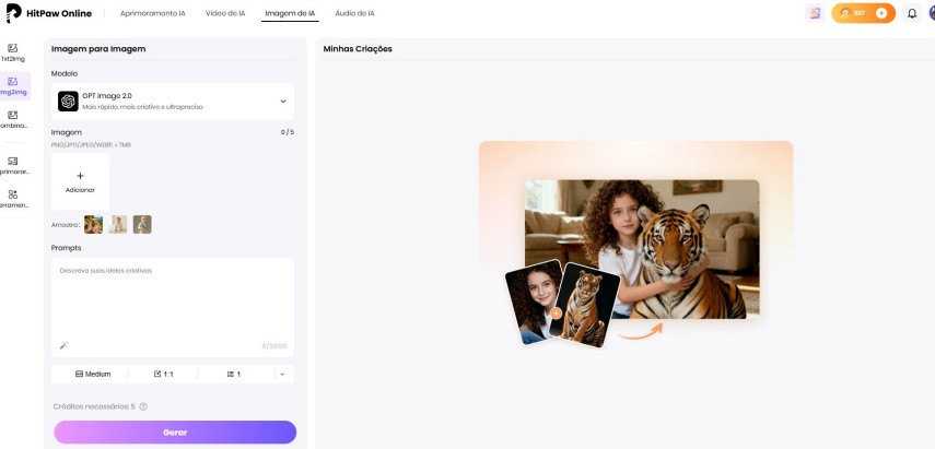 hitpaw online para criar marca d agua
